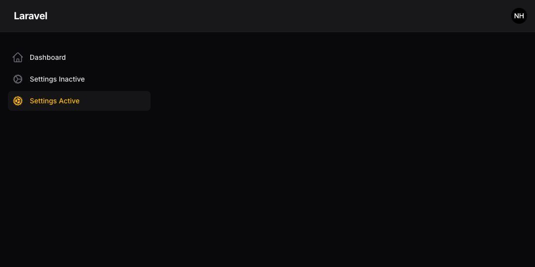 Different navigation item icon when active