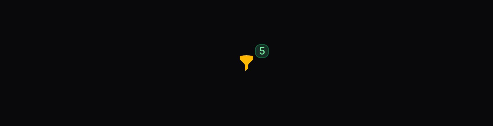Trigger with green badge