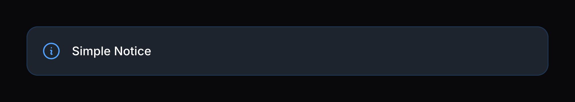 A callout with only a heading