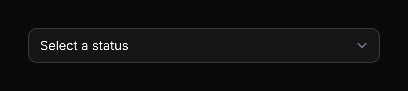 A select input