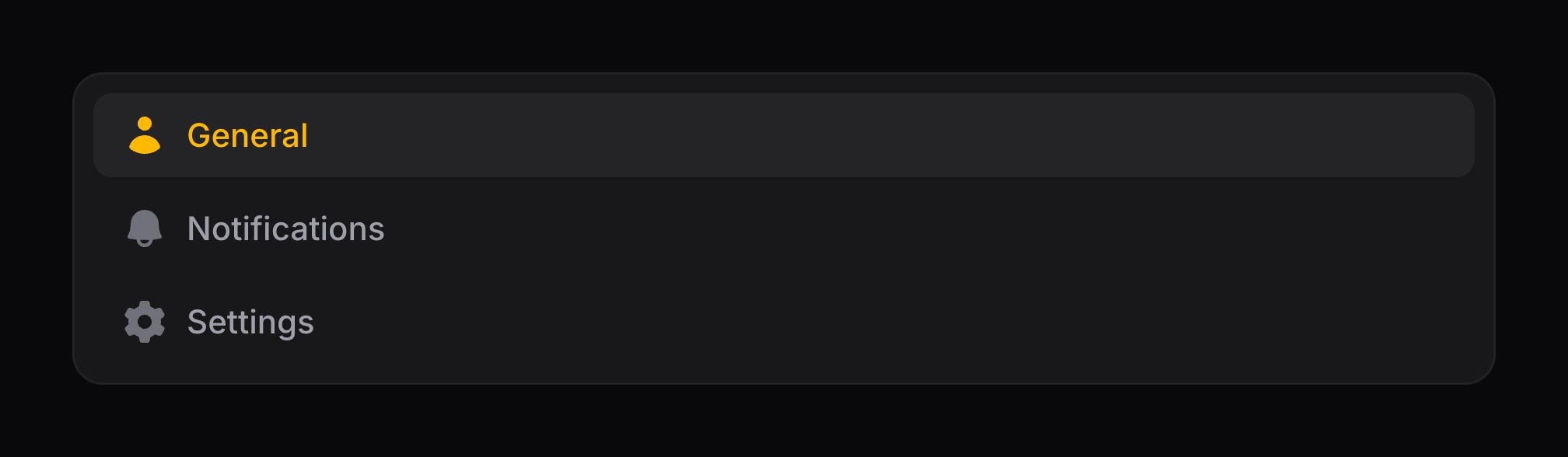 Vertical tabs