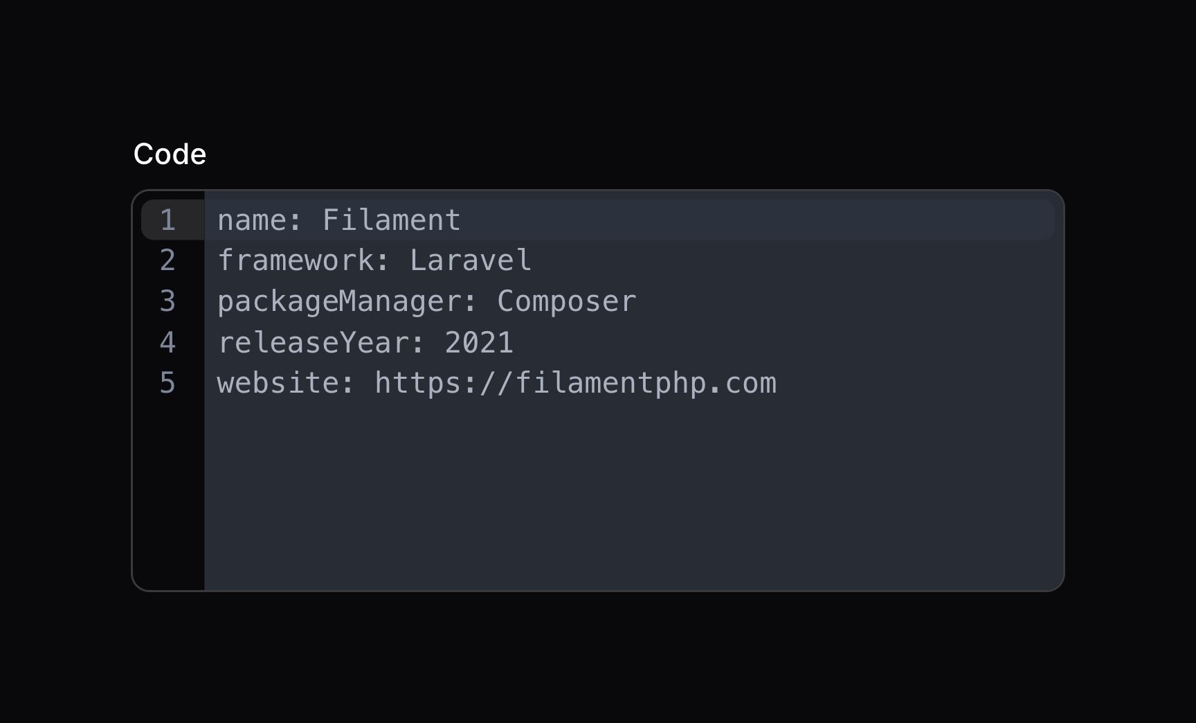Code editor