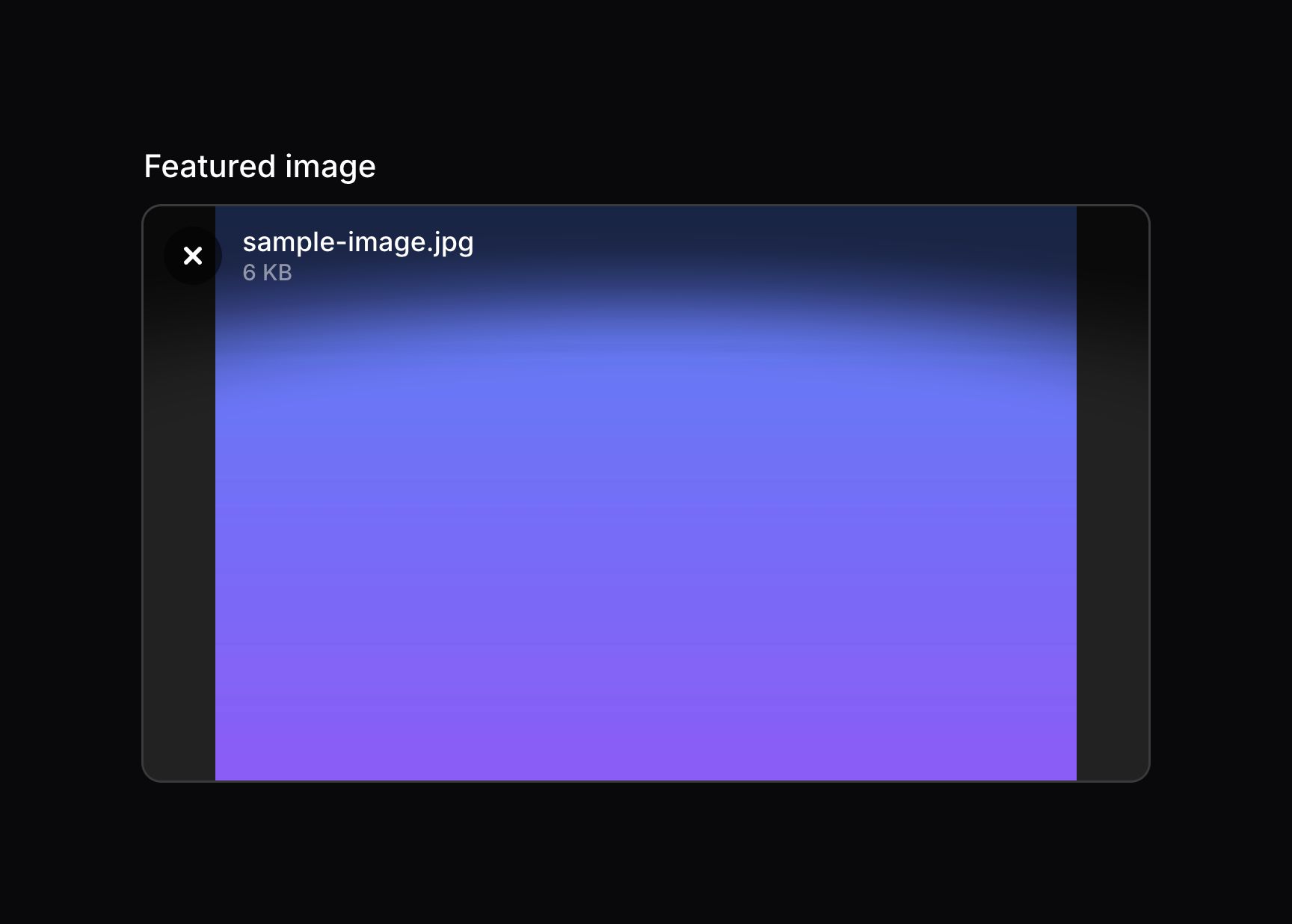 File upload with image preview