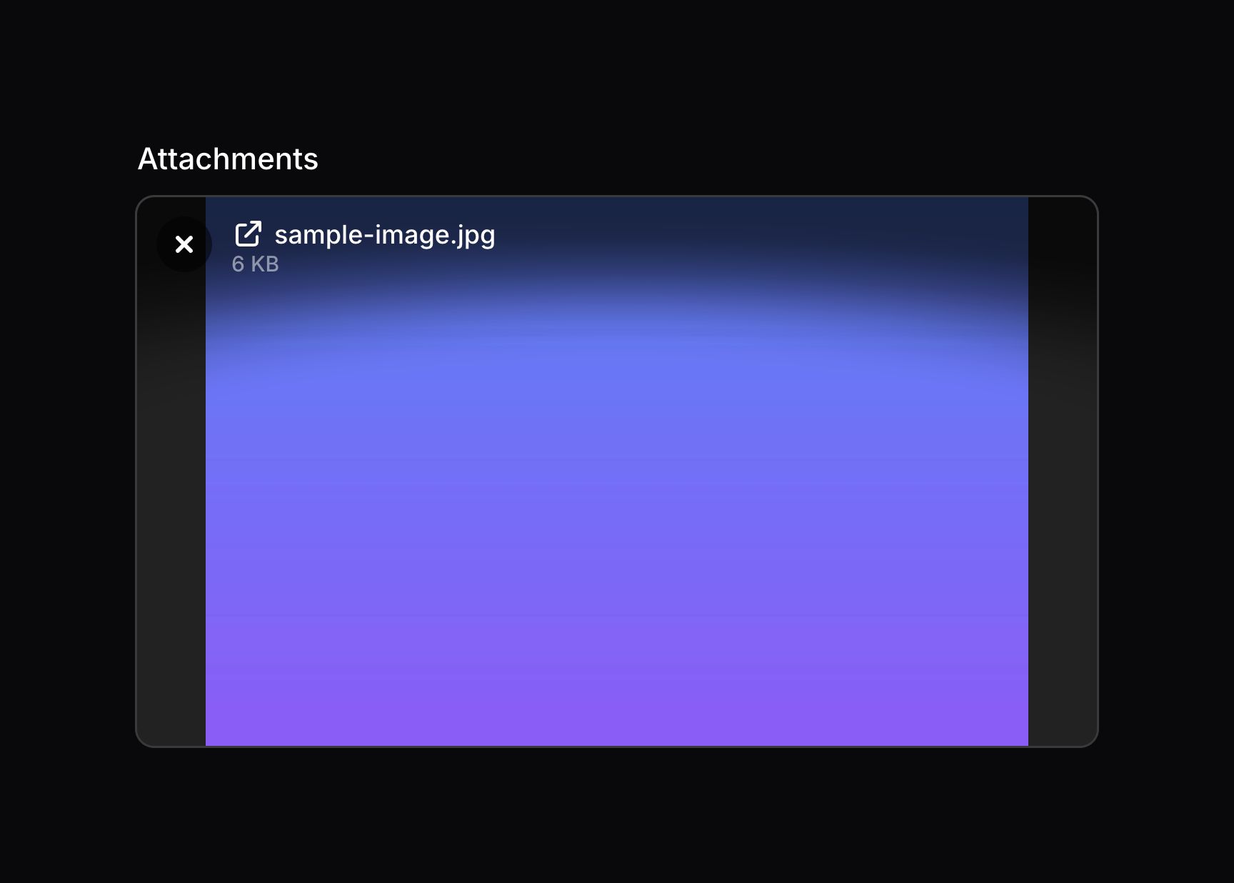 File upload with openable files