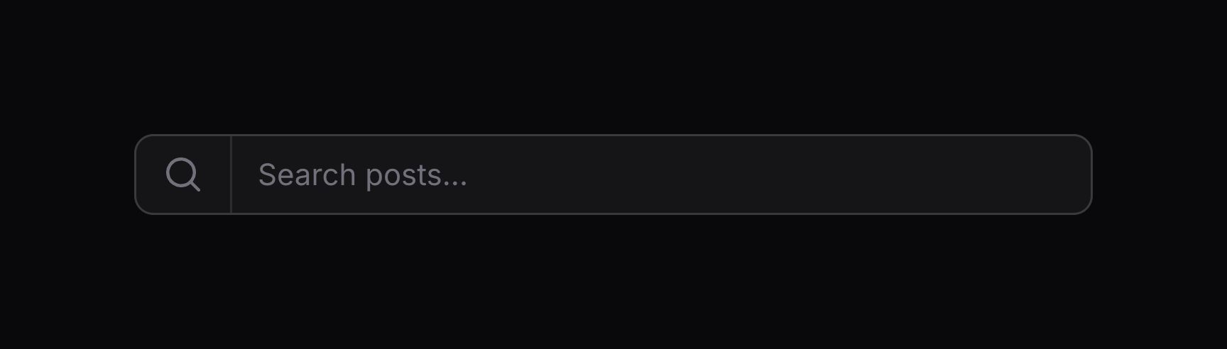 Form field with a hidden label
