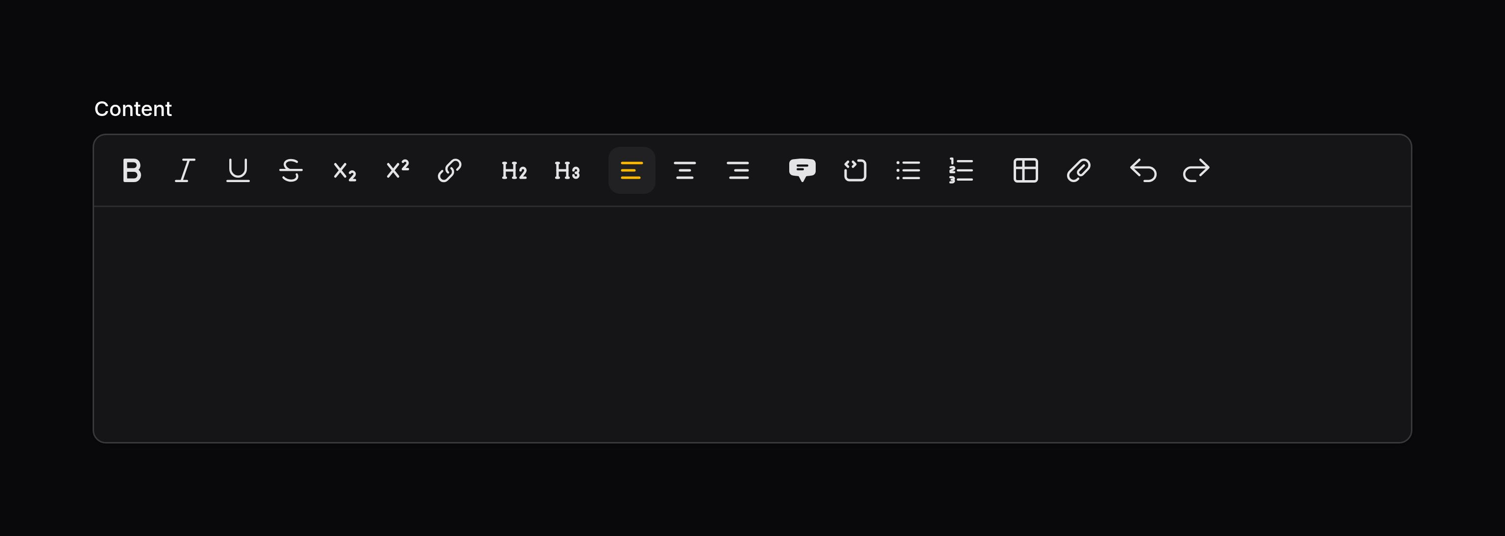 Rich editor