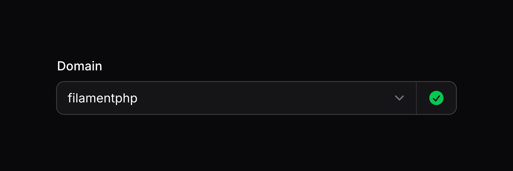 Select with suffix icon in color