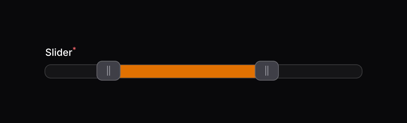 Slider with multiple fills