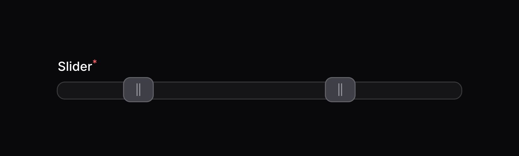 Slider with multiple values