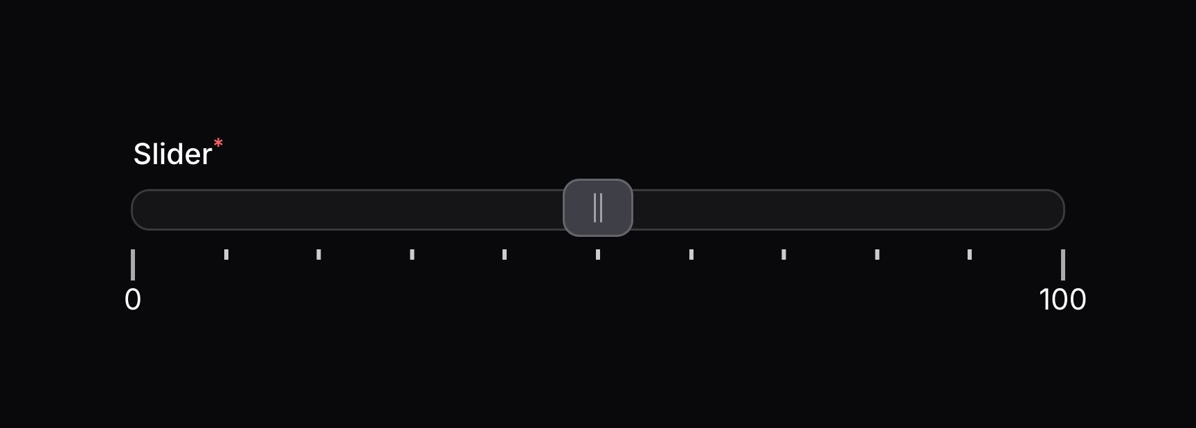 Slider with range padding