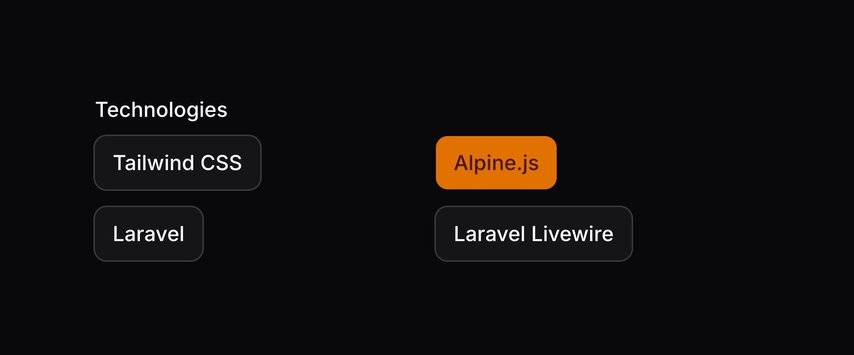 Toggle buttons with 2 rows