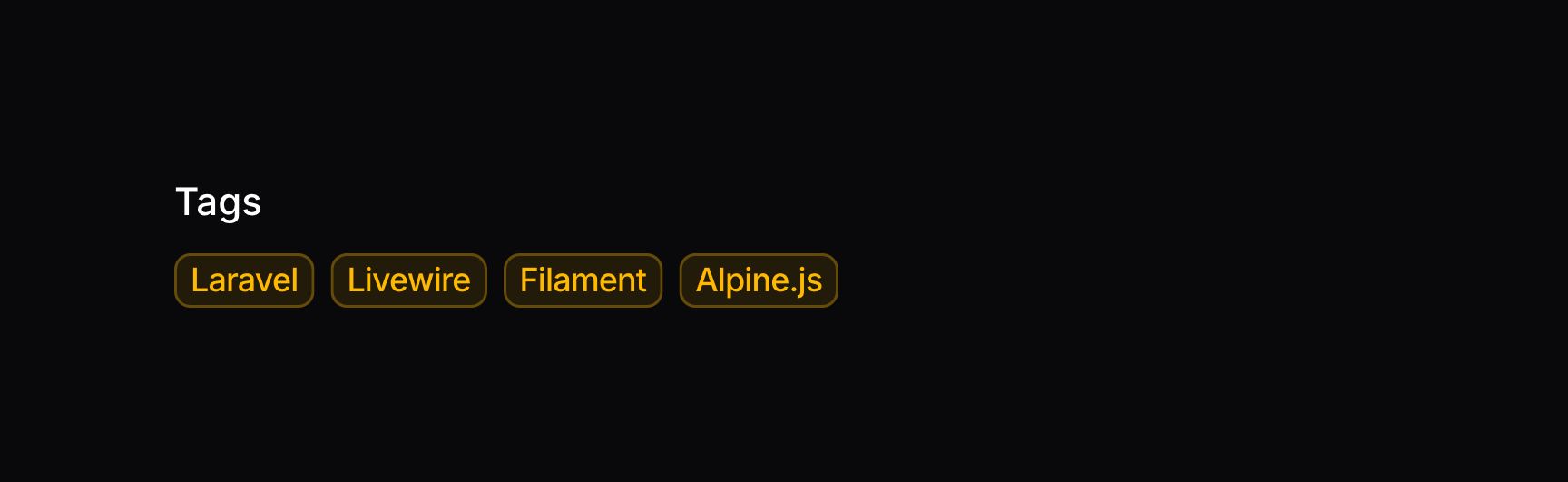Text entry with badges from comma-separated values