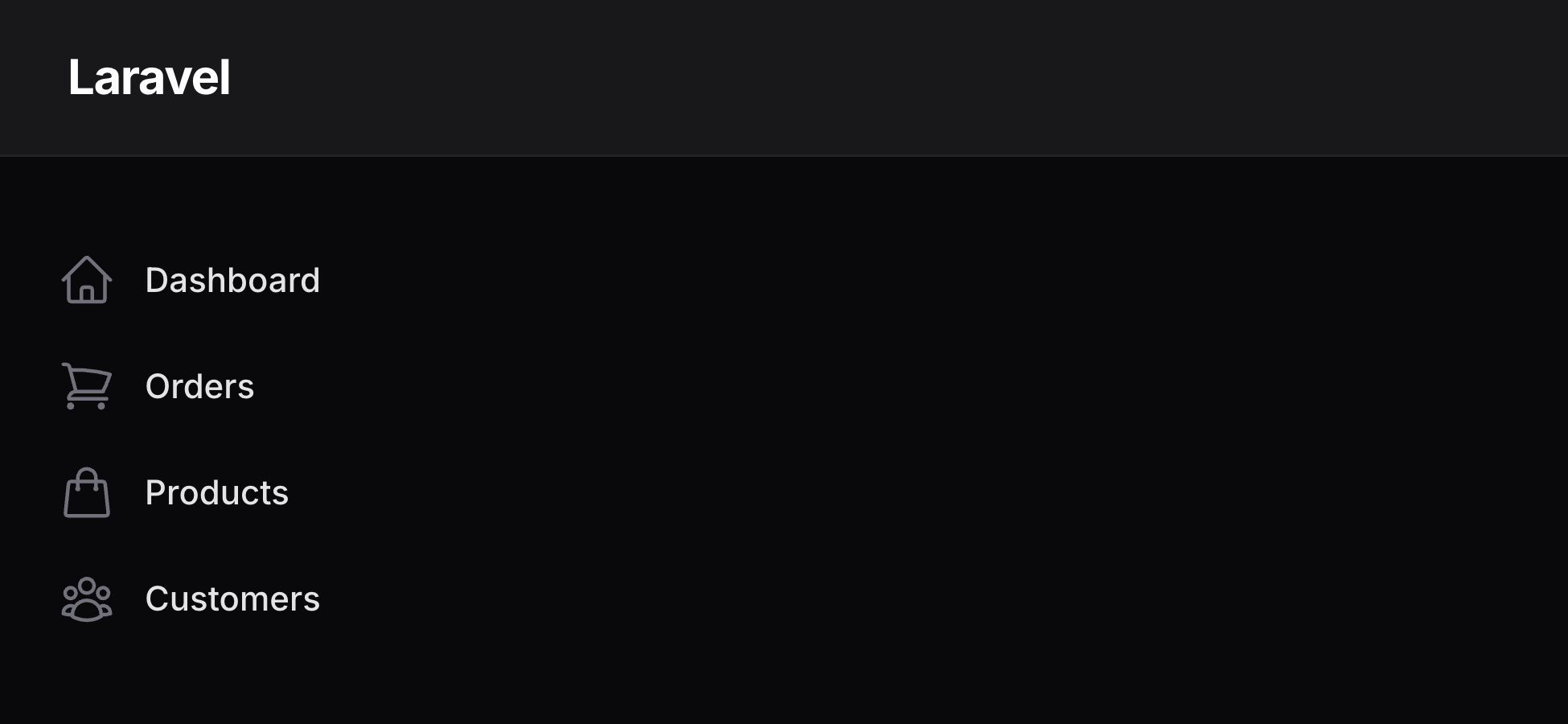 Sort navigation items