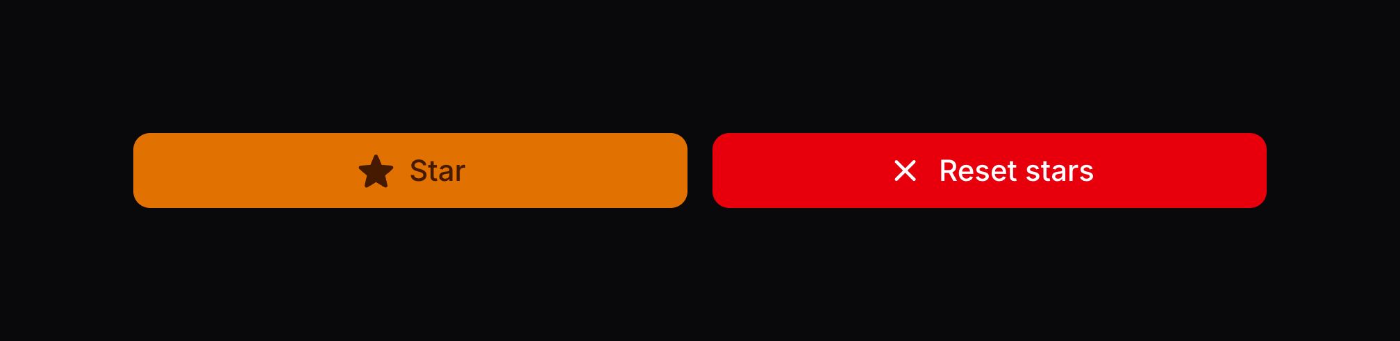Full width independent actions in a schema