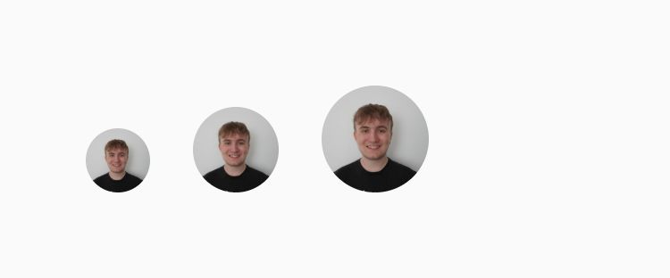 Avatars in different sizes