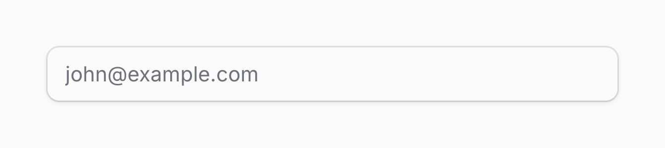 A disabled input