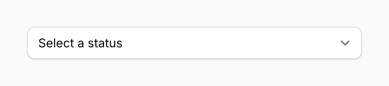 A select input