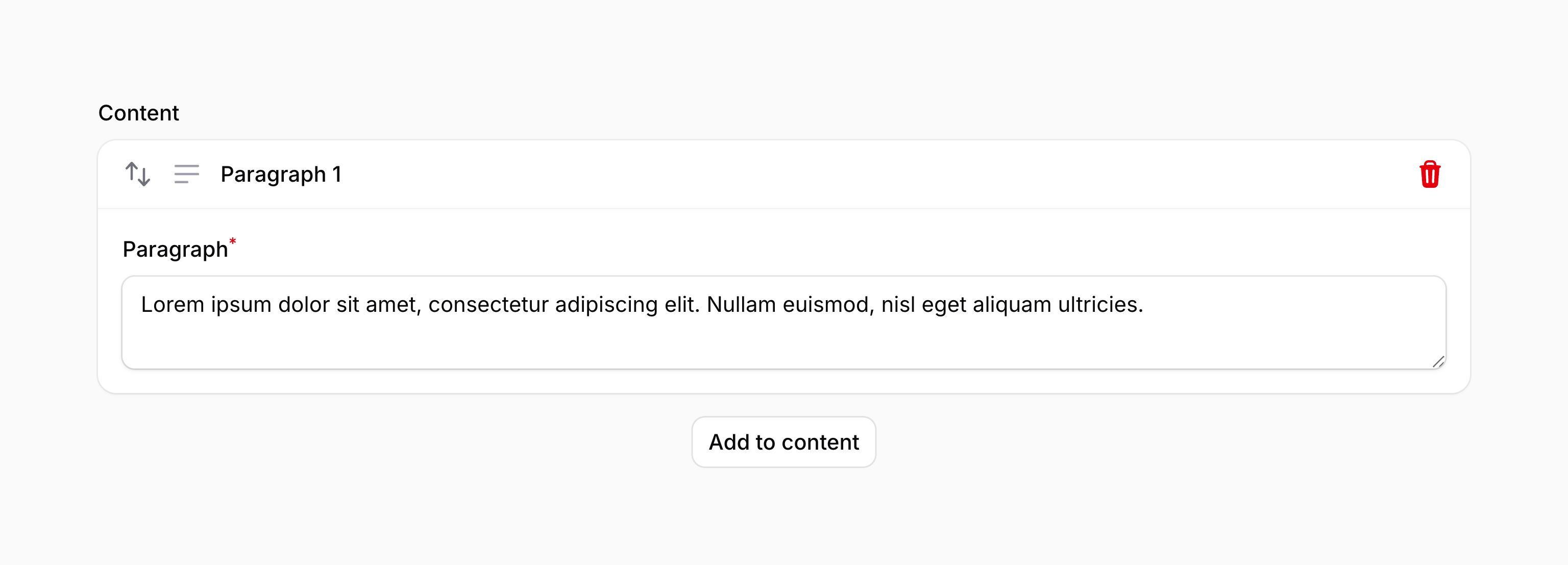 Builder with icons in block headers