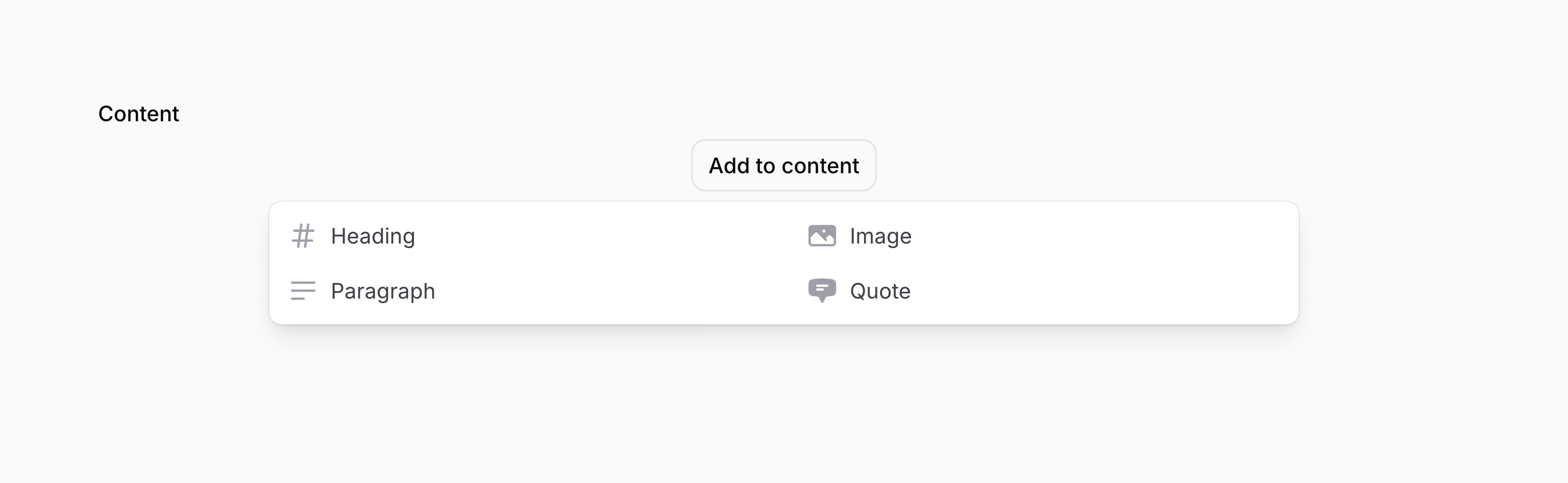 Builder with 2 block picker columns