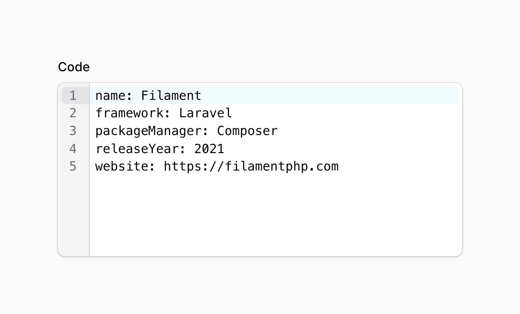 Code editor