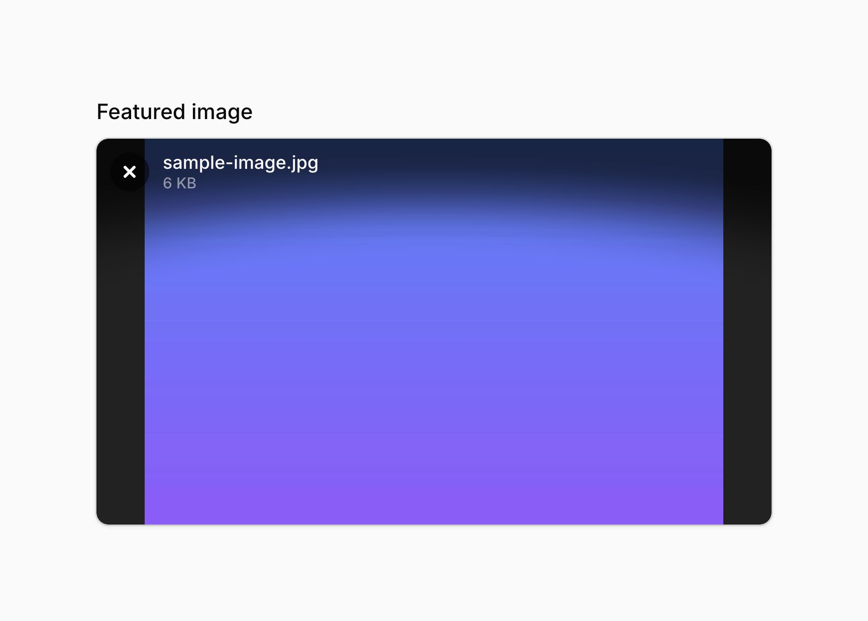 File upload with image preview