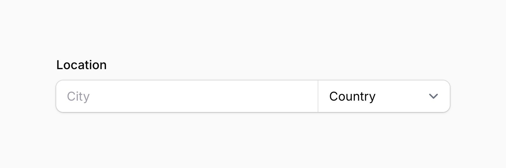 Fused group of form fields in columns with customized span