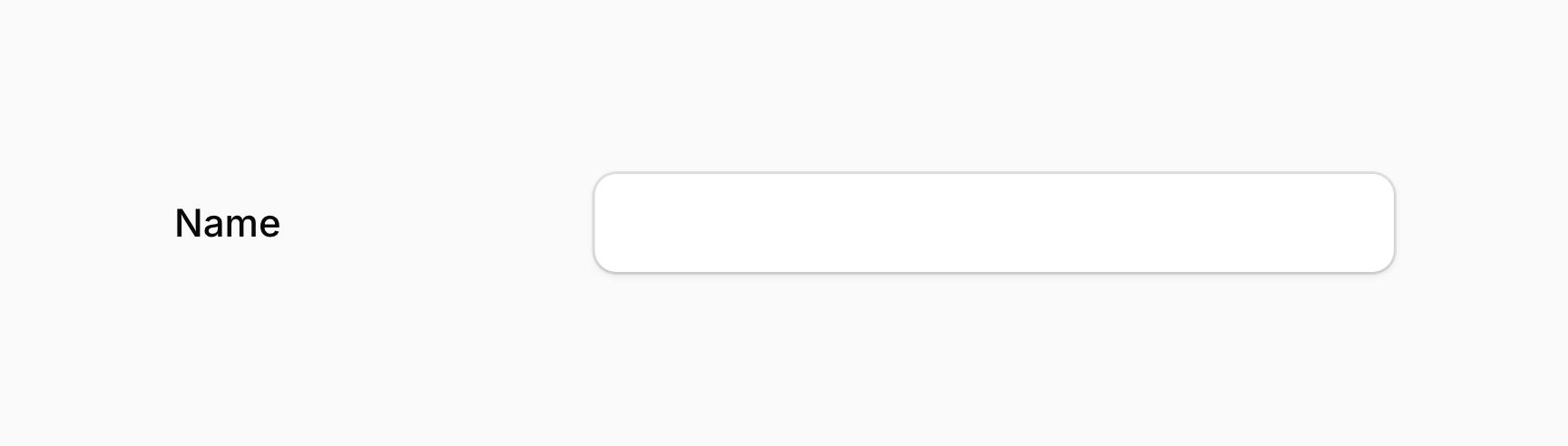 Form field with inline label