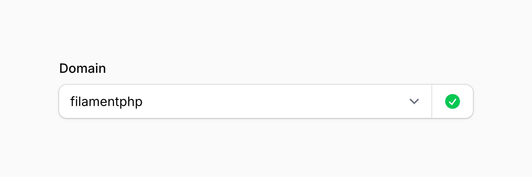 Select with suffix icon in color