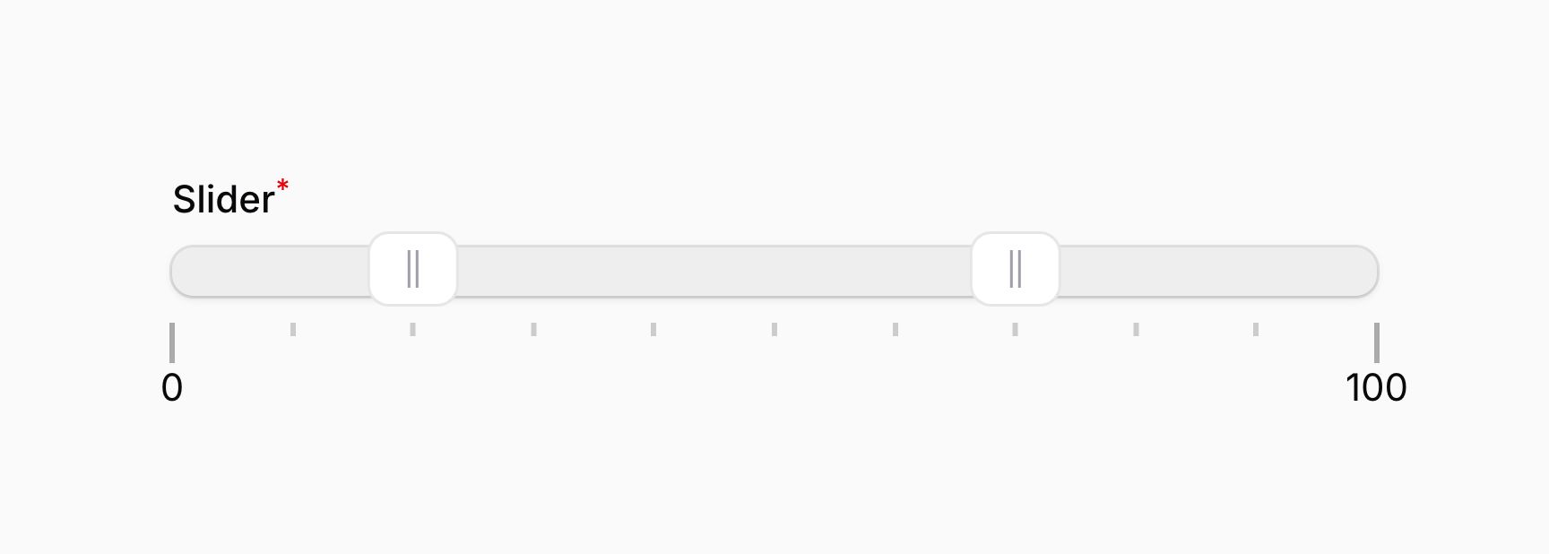Slider with multiple pips