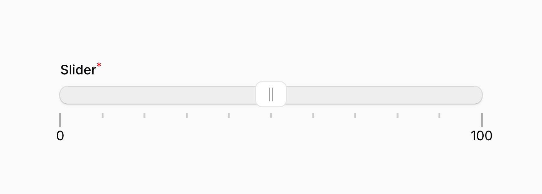 Slider with range padding