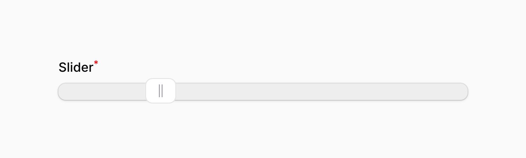 Slider with a customized range