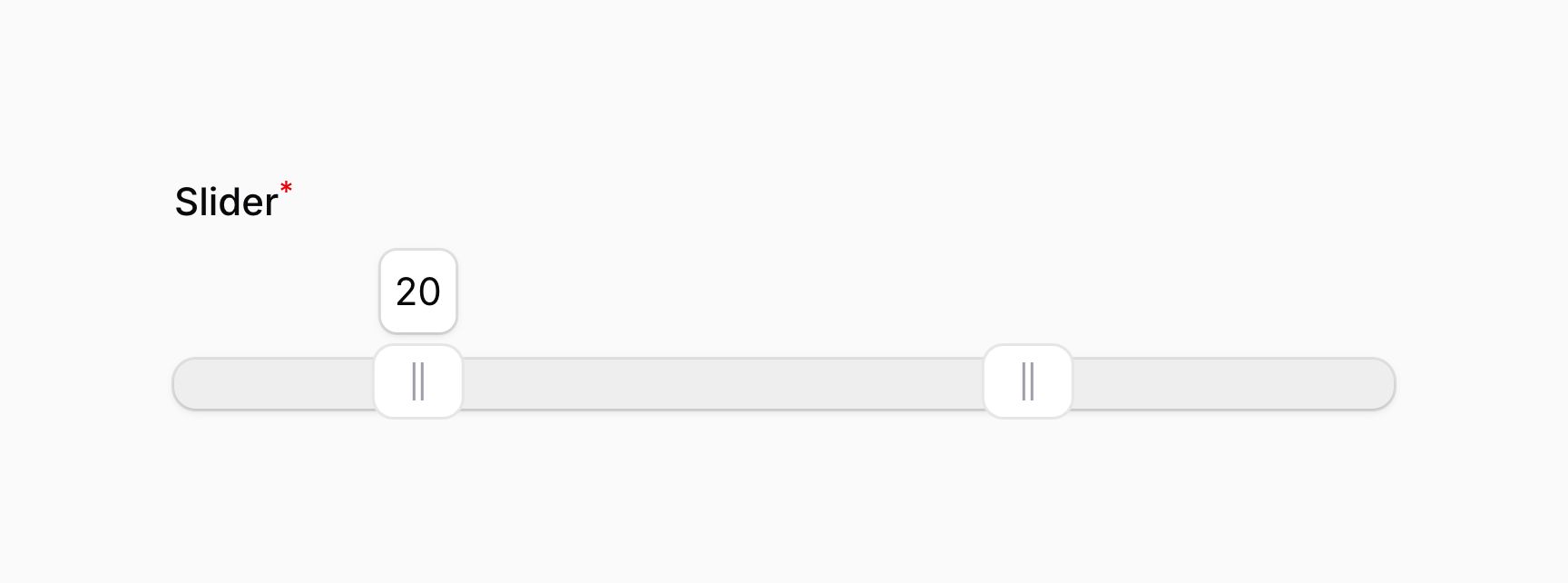 Slider with multiple tooltips