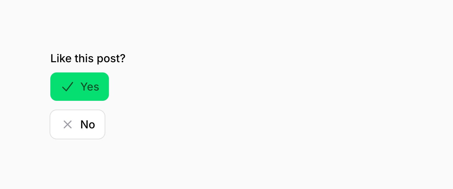 Boolean toggle buttons