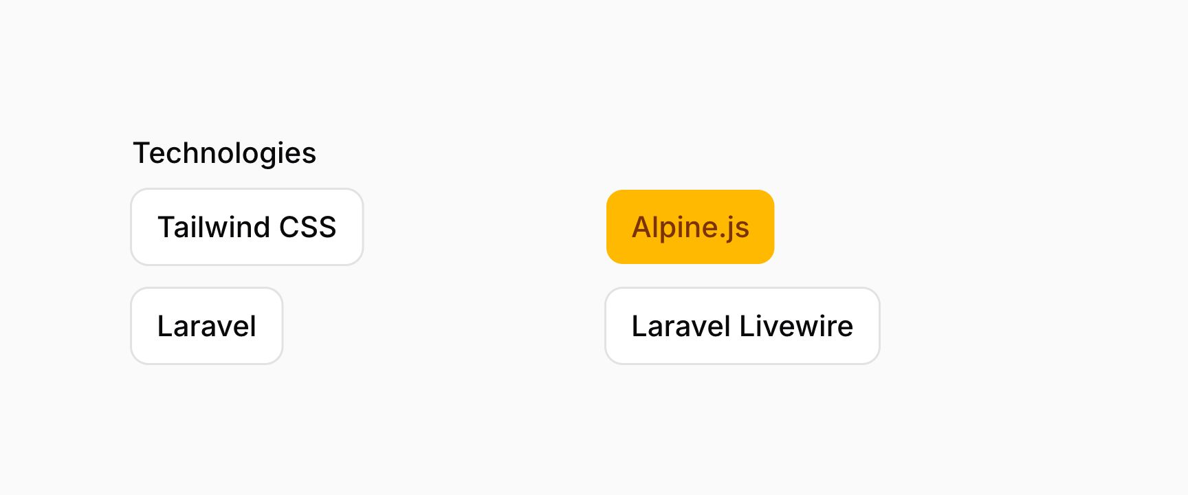 Toggle buttons with 2 rows
