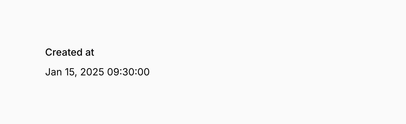 Text entry with date formatting