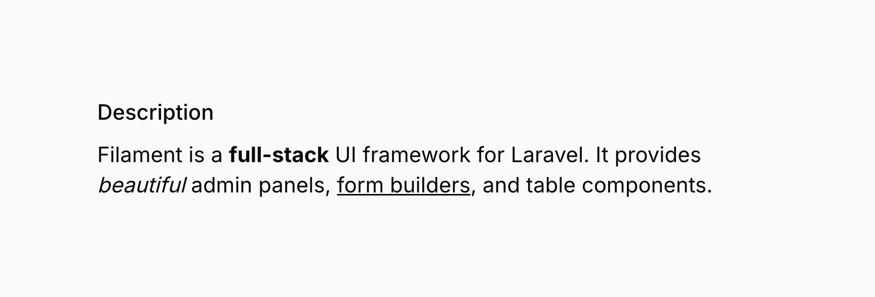 Text entry with HTML rendering