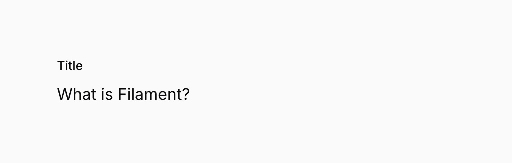 Text entry in a large font size