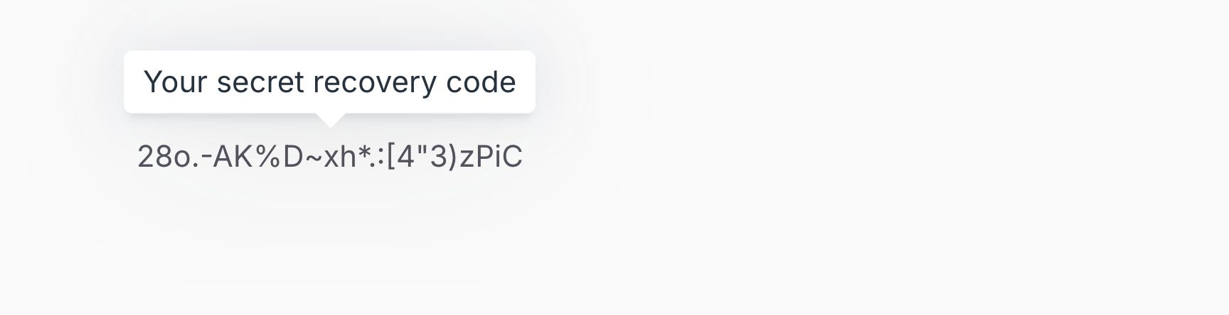 Text with a tooltip