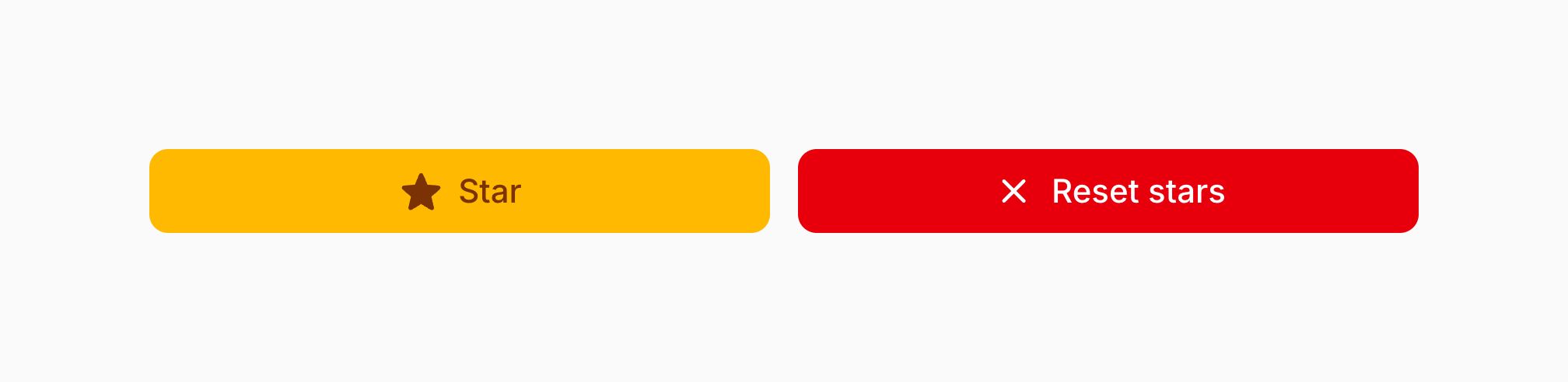 Full width independent actions in a schema