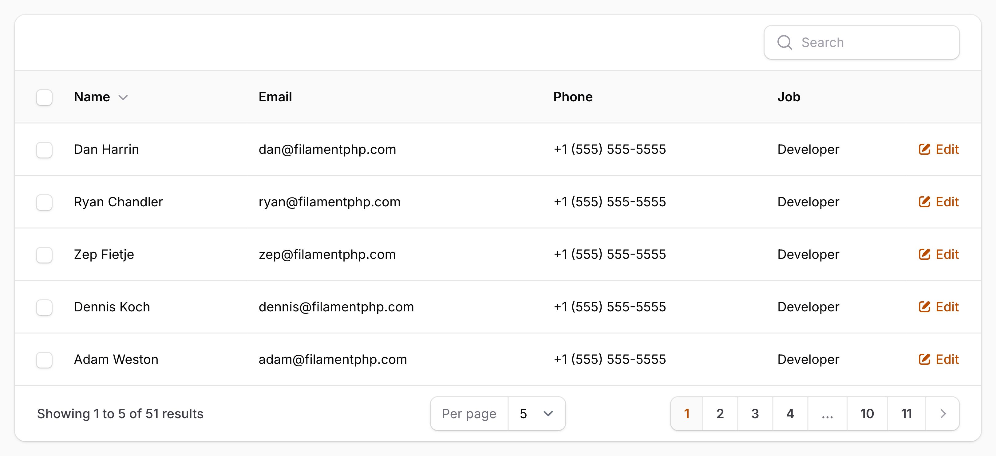 Table with stacked mobile layout on desktop